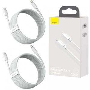 Baseus Simple Wisdom USB C To Lightning 20W Data Cable Kit (TZCATLZJ-02)