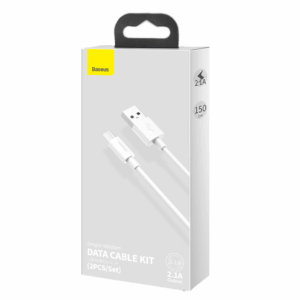 Baseus Simple Wisdom USB to Micro 2.1A Data Cable Kit (TZCAMZJ-02)