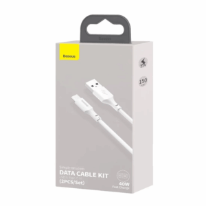 Baseus Simple Wisdom USB To Type C 40W Data Cable Kit (TZCATZJ-02)
